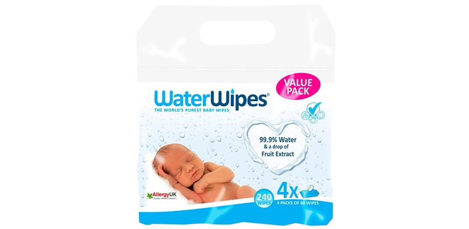 Servetele umede pentru bebelusi, Water Wipes, 4 x 60 buc