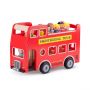 Autobuz turistic New Classic Toys, cu 9 figurine, 18 luni+
