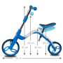 Bicicleta fara pedale/trotineta Sun Baby 007 Evo 360 Pro Blue, 36 luni+