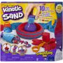 Set Sandtastic Kinetic Sand, cu 10 accesorii, 3 ani+