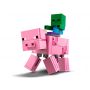 LEGO Minecraft Porc cu Bebelus zombi 21157, 7 ani+