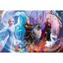 Puzzle Frozen II Lumea Magica Trefl, 100 piese, 5 ani+