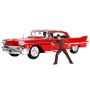 Figurina Freddy Krueger 1958 cu Cadillac 62 Jada Toys, 1:24, 15 ani+