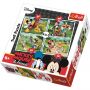 4 puzzle-uri In parc cu Mickey 35/48/54/70 piese Trefl
