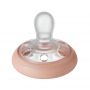 Suzete Tommee Tippee Breast like pacifier Closer to Nature, 2 buc, 0-6 luni, Gri/Maron

