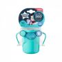Cana EasyFlow 360 Tommee Tippee, cu manere, turcoaz, 200 ml, 6 luni+