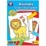 Carte de colorat Animals Orchard Toys, cu activitati si abtibilduri, in limba engleza