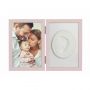 Kit rama foto cu amprenta Tiny Memories Baby HandPrint Pink