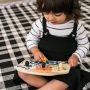 Jucarie de lemn Hape Friendly Safari Faces Puzzle Baby Einstein, 12 luni+