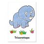 Carte de colorat Dinozaur Orchard Toys, cu activitati si abtibilduri, in limba engleza