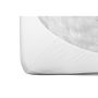 Cearsaf cu elastic Fiki Miki, jerse bumbac, 120x60 cm, alb 
