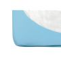 Cearsaf cu elastic Fiki Miki, jerse bumbac, 120x60 cm, bleu 