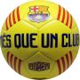 Minge de fotbal FC Barcelona CATALUNYA Yellow, marimea 5