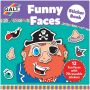 Carte cu abtibilduri Funny Faces Galt, 36 luni+