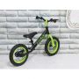 Bicicleta de echilibru 12 inch cadru otel verde Infinity