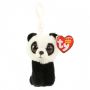 Plus Breloc Boos, Ursulet Panda TY, 8.5 cm, 3 ani+