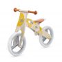 Bicicleta fara pedale Kinderkraft Runner Nature Yellow, din lemn