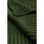 Paturica tricotata Sensillo, din bumbac si bambus, Verde Inchis