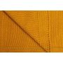 Paturica tricotata Sensillo Grafit, din bumbac, 100X80 cm, Galben
