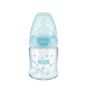 Biberon Nuk First Choice Plus Sticla 120 ml Tetina Silicon M 0-6 luni Bleu