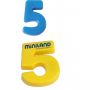 Numere magnetice mari Miniland, 68 piese, 3 ani+