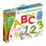 Joc cu sireturi Montessori ABC+123 Quercetti, 3 ani+