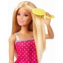 Papusa Barbie blonda, cu dus, 3 ani+