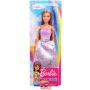 Papusa Barbie Dreamtopia, printesa, cu colier mov, 3 ani+