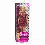 Papusa Barbie Fashionista, cu rochita rosie, 3 ani+