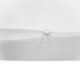 Perna plan inclinat Fiki Miki, 40x60 cm, cu husa antialergica, alb