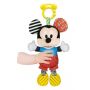 Jucarie carucior De Plus Mickey Mouse Clementoni, zornaitoare, 6 luni+