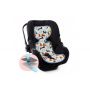 Protectie antitranspiratie scaun auto Aeromoov Pisici, bumbac organic, gr 1, Multicolor