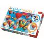 Puzzle cu piese ciudate Baloane colorate Trefl, 600 piese, 14 ani+