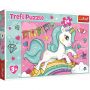 Puzzle Maxi Unicornul curcubeu Trefl, 24 piese, 3 ani+