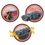 Masina Cars 3 Turbo Racer Jackson Storm Dickie Toys, cu telecomanda, 4 ani+