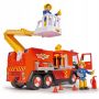 Set 2 figurine si camionul Jupiter Fireman Sam Simba
