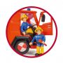 Set 2 figurine si camionul Jupiter Fireman Sam Simba
