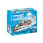 Barca de viteza cu motor, Playmobil, 4 ani+