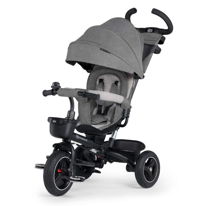 Tricicleta Kinderkraft Spinstep Grey, 9 luni+

