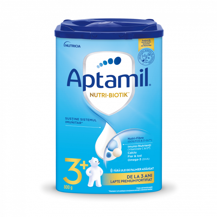 Lapte praf Nutricia Aptamil Junior 3+, 800 g, 3 ani+