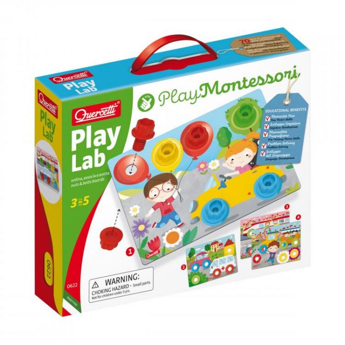 Joc educativ Play Lab Montessori, Quercetti, 3 ani+