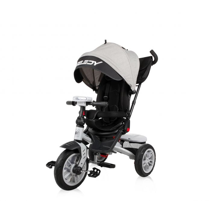 Tricicleta Speedy Lorelli Grey & Black, 12 luni+, Gri
