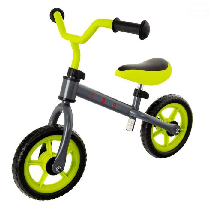 Bicicleta fara pedale Eurobaby Cool Baby Bike, Verde cu gri 