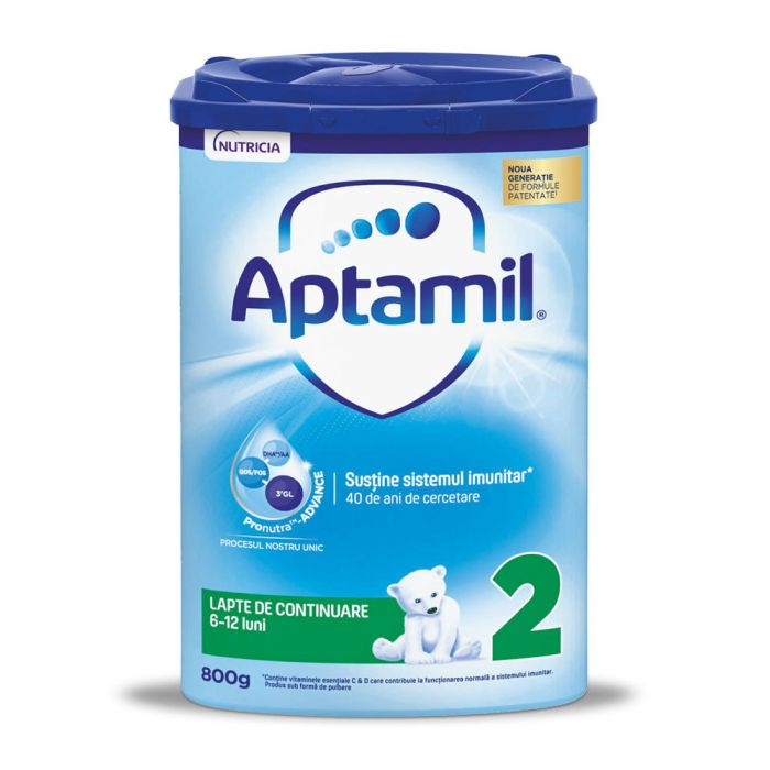 Lapte praf Nutricia Aptamil 2, 800 g, 6 - 12 luni