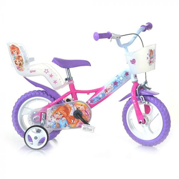 Bicicleta copii 12'' Winx DINO BIKES, 3 ani+