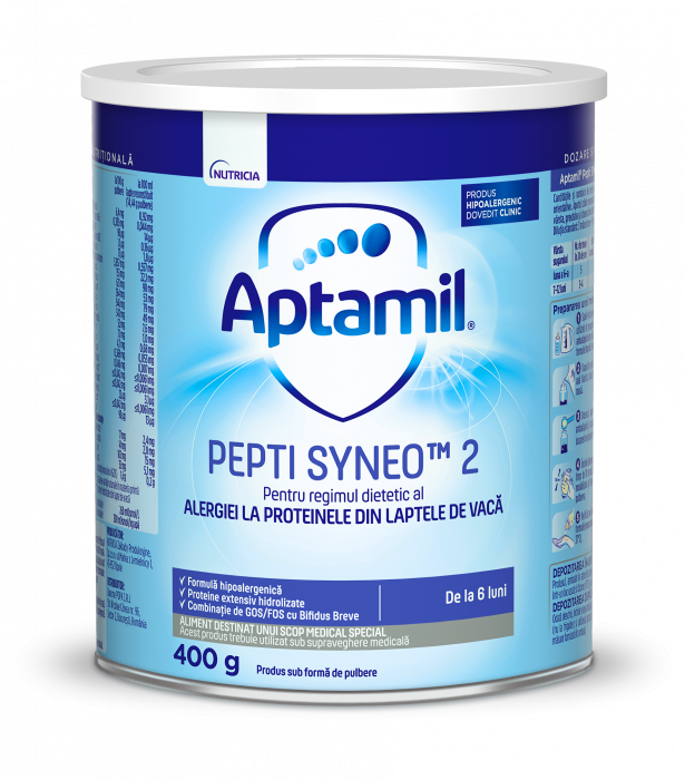 Lapte praf Nutricia Aptamil Pepti 2, 400 g, 6 luni+