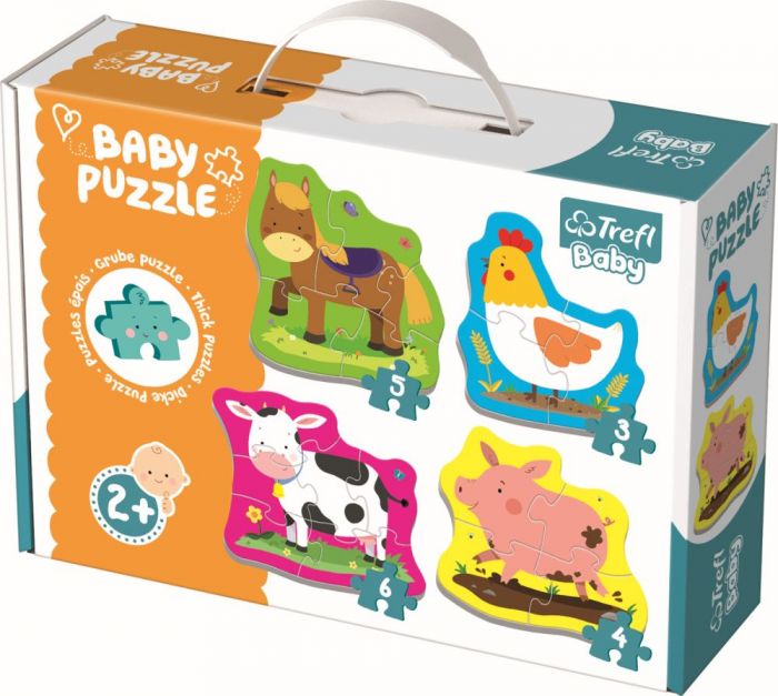 Puzzle Trefl Baby Clasic animale la Ferma, 24 luni+