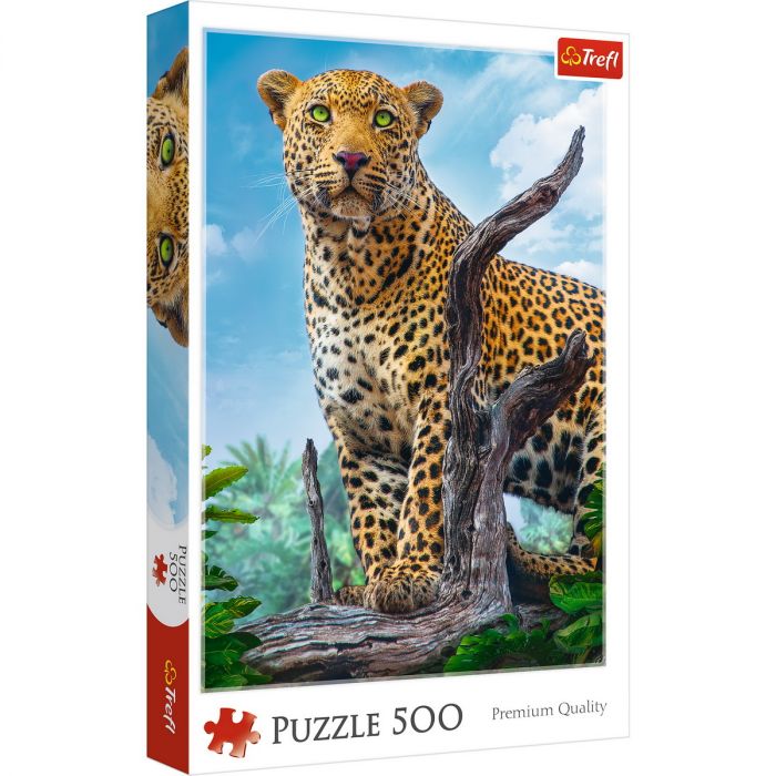 Puzzle Trefl 500 Leopard in Savana, 10 ani+