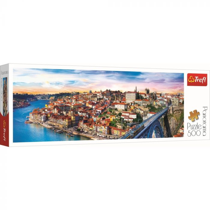 Puzzle Trefl Panorama 500 Porto Portugalia Trefl, 10 ani+