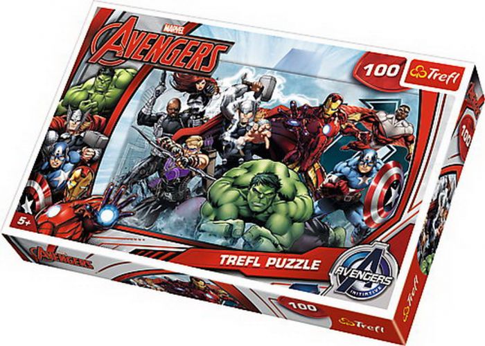 Puzzle Incepe atacul Marvel Trefl, 100 piese, 5 ani+